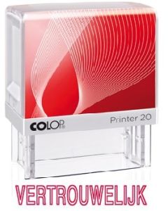 Formulestempel Colop Printer 20 outline -  VERTROUWELIJK